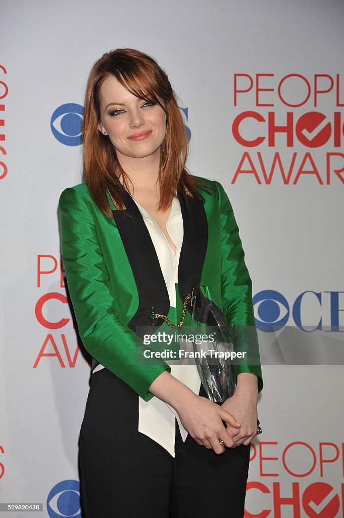 USA - People's Choice Awards 2012 - press room