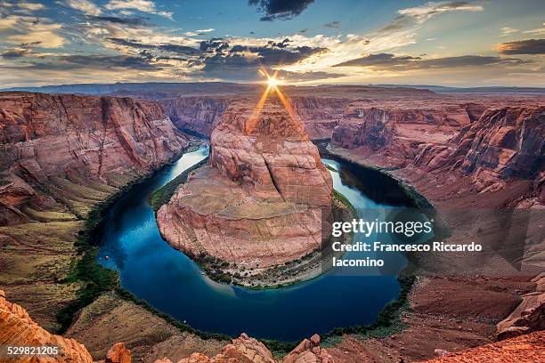 horseshoe bend - grand canyon stock pictures, royalty-free photos & images