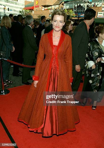 Natascha Mc Elhone arrives at the Mann's National Theater.