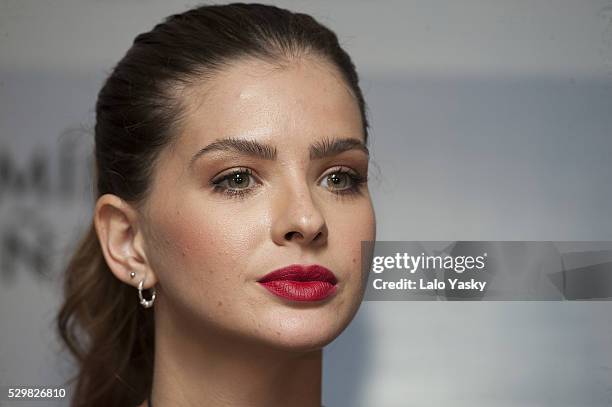 Actress Eugenia 'La China' Suarez attends a press conference to present 'El Hilo Rojo' at the Four Seasons Hotel on May 9, 2016 in Buenos Aires,...