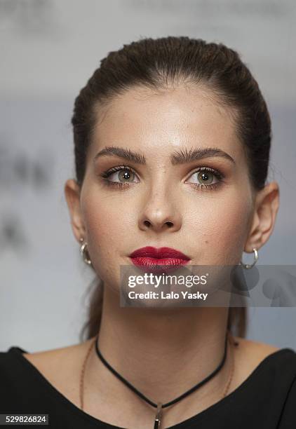 Actress Eugenia 'La China' Suarez attends a press conference to present 'El Hilo Rojo' at the Four Seasons Hotel on May 9, 2016 in Buenos Aires,...