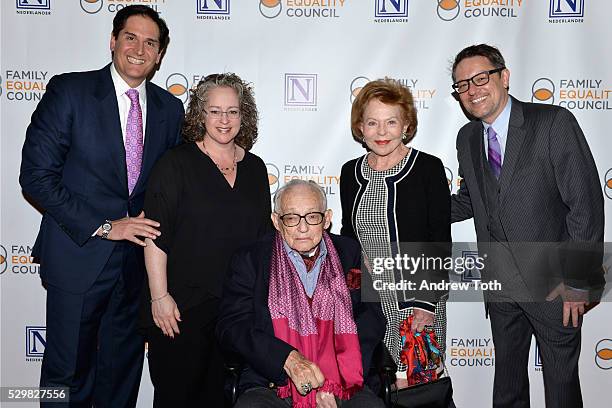 Nick Scandalios, Emily Hecht-McGowan, James M. Nederlander, Charlene Nederlander, and Brent Wright attend Family Equality Council's 11th Annual Night...