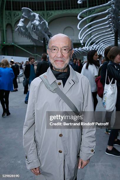 Artist Sarkis attends the 'Empires' exhibition of Huang Yong Ping as part of Monumenta 2016 - Opening at Le Grand Palais on May 9, 2016 in Paris,...