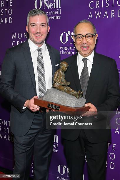 Executive Director of the Eugene O'Neill Theater Center Preston Whiteway and honoree George C. Wolfe attend the 16th Annual Monte Cristo Award...