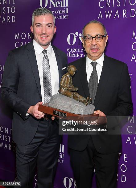 Executive Director of the Eugene O'Neill Theater Center Preston Whiteway and honoree George C. Wolfe attend the 16th Annual Monte Cristo Award...