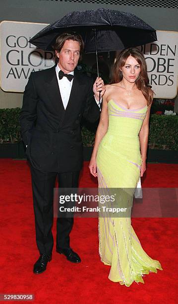 Arrival of Hugh Grant with Liz Hurley.