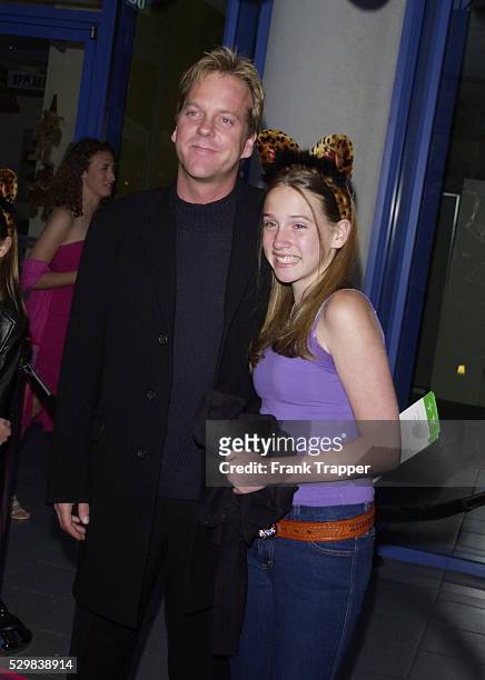 Actor Kiefer Sutherland with his daughter Sarah.