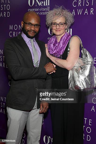 Forrest McClendon and Rachel Jett attend the 16th Annual Monte Cristo Award ceremony honoring George C. Wolfe presented by The Eugene O'Neill Theater...