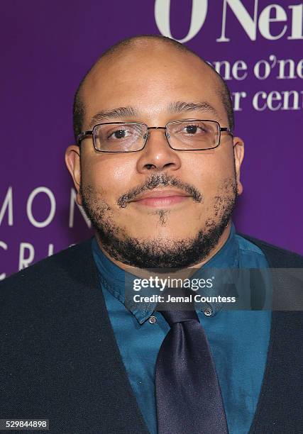 Playwrite Aurin Squire attends the 16th Annual Monte Cristo Award ceremony honoring George C. Wolfe presented by The Eugene O'Neill Theater Center at...