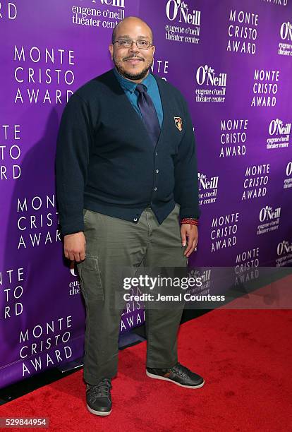 Playwrite Aurin Squire attends the 16th Annual Monte Cristo Award ceremony honoring George C. Wolfe presented by The Eugene O'Neill Theater Center at...