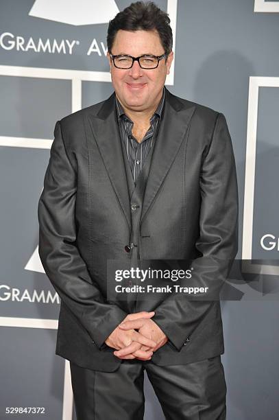 Vince Gill on the red carpet at the 54th Annual GRAMMY Awards in Los Angeles, USA.