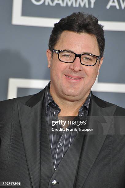 Vince Gill on the red carpet at the 54th Annual GRAMMY Awards in Los Angeles, USA.