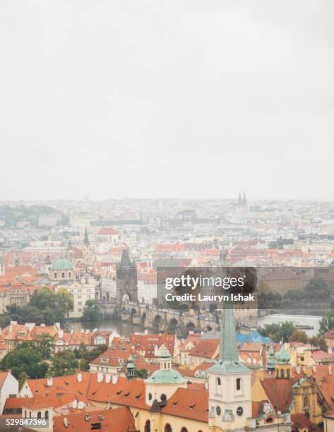 view of prague - lauryn ishak stock-fotos und bilder