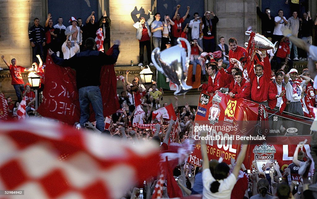 Liverpool Celebrate Champions League Win With Victory Parade