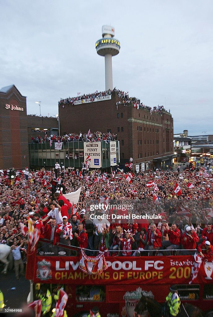 Liverpool Celebrate Champions League Win With Victory Parade