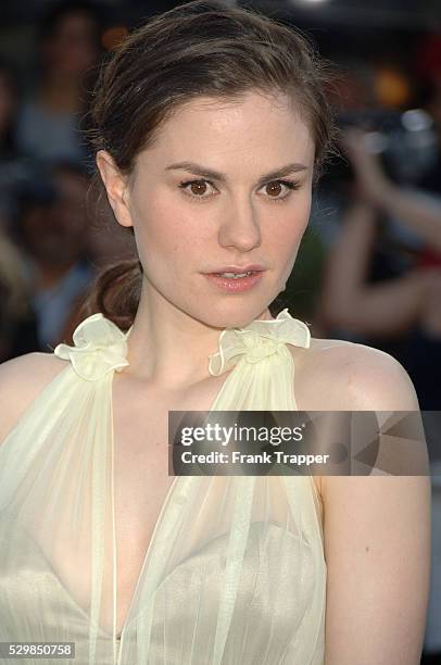 Anna Paquin arrives at the world premiere of "Superman Returns" held at Mann Village and Bruin Theaters in Westwood.