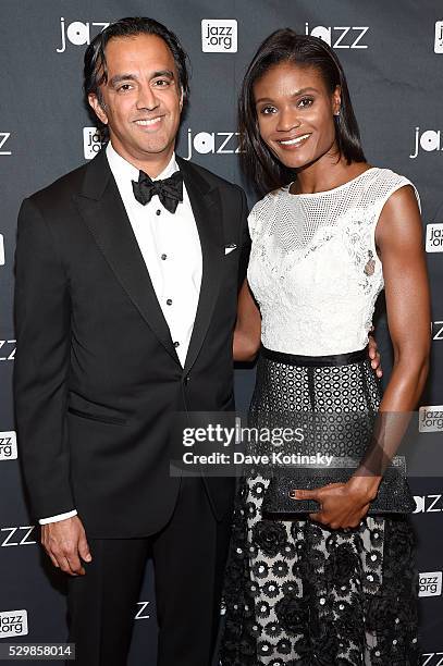 Shariff Viqar and Kimberly Ayers Shariff attend the Jazz at Lincoln Center 2016 Gala "Jazz and Broadway" honoring Diana and Joe Dimenna and Ahmad...