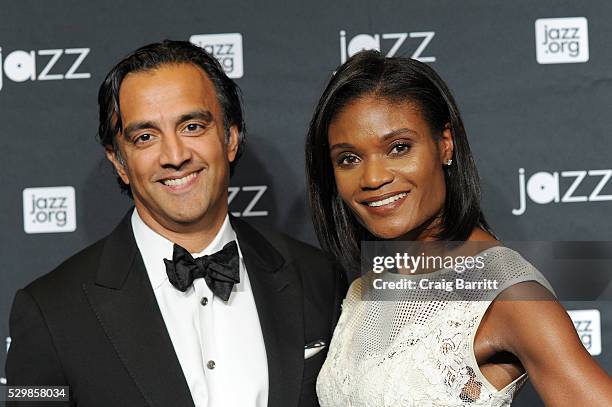 Shariff Viqar and Kimberly Ayers Shariff attend the Jazz at Lincoln Center 2016 Gala "Jazz and Broadway" honoring Diana and Joe Dimenna and Ahmad...