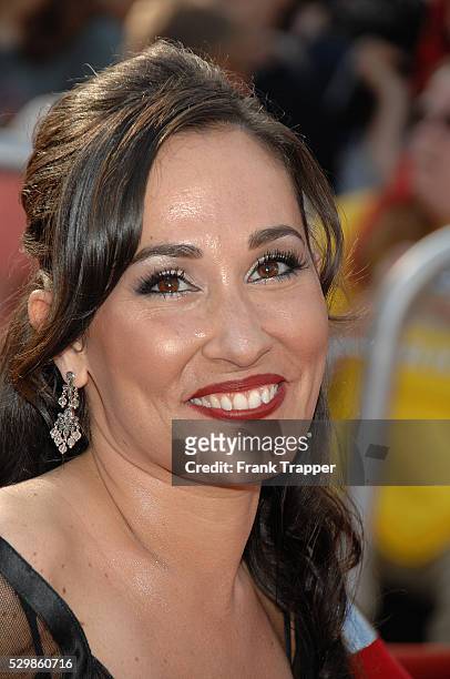 Actress Meredith Eaton arrives at the world premiere of "Pirates of the Caribbean: At World's End" held at Disneyland in Anaheim.
