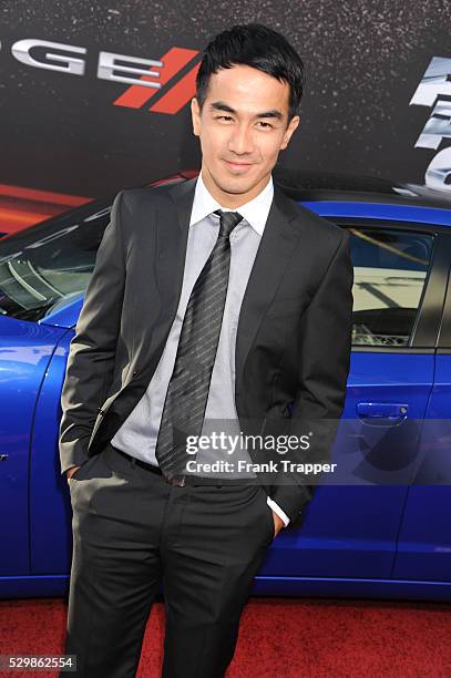 Actor Joe Taslim arrives at the premiere of Fast & Furious 6 held at Universal CityWalk and Gibson Amphitheater, Universal Studios Hollywood.