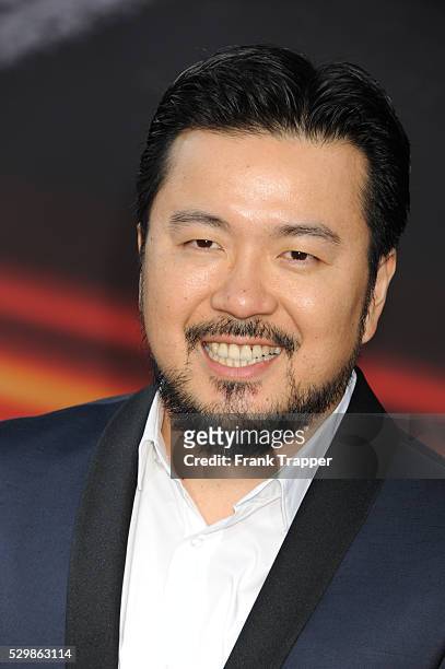 Director-Executive Producer Justin Lin arrives at the premiere of Fast & Furious 6 held at Universal CityWalk and Gibson Amphitheater, Universal...