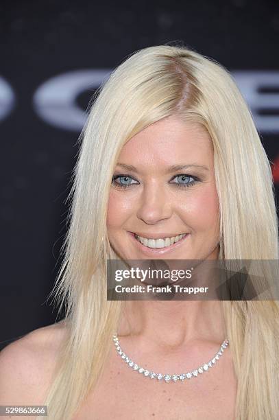 Actress Tara Reid arrives at the premiere of Fast & Furious 6 held at Universal CityWalk and Gibson Amphitheater, Universal Studios Hollywood.