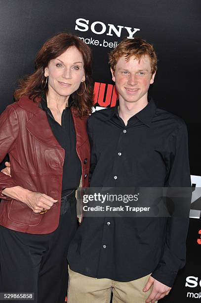 Actress Marilu Henner and son Joseph Marlin arrive at the premiere of Columbia Pictures' 21 Jump Street held at Grauman's Chinese Theater in...