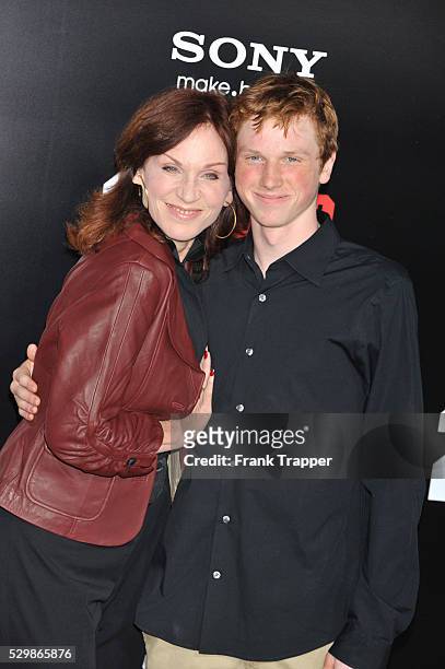 Actress Marilu Henner and son Joseph Marlin arrive at the premiere of Columbia Pictures' 21 Jump Street held at Grauman's Chinese Theater in...