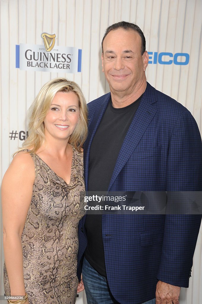 TV personality Jon Taffer and wife Nicole arrive at Spike TV's Guys