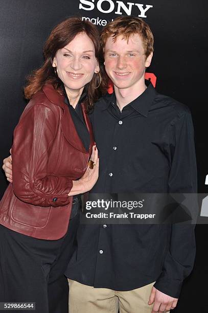 Actress Marilu Henner and son Joseph Marlin arrive at the premiere of Columbia Pictures' 21 Jump Street held at Grauman's Chinese Theater in...