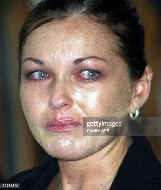 Australian Schapelle Corby cries as the judge reads her sentence during her drugs trial in Denpasar, on the Indonesian resort island of Bali, 27 May...