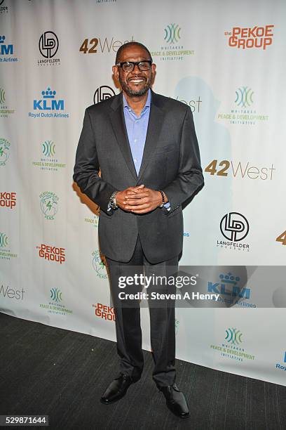 Actor Forest Whitaker attends the 2016 Performers4Peace Benefit Concert at 42West on May 9, 2016 in New York City.