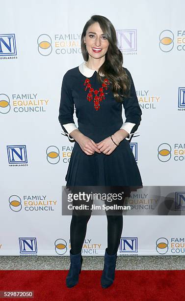 Singer/songwriter Sara Bareilles attends the 11th Annual Family Equality Council Night at the Pier at Pier 60 on May 9, 2016 in New York City.