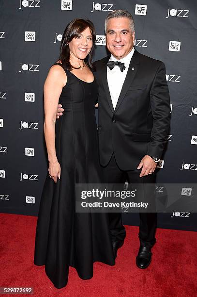 Marc Iacona and guest attend the Jazz at Lincoln Center 2016 Gala "Jazz and Broadway" honoring Diana and Joe Dimenna and Ahmad Jamal at Frederick P....