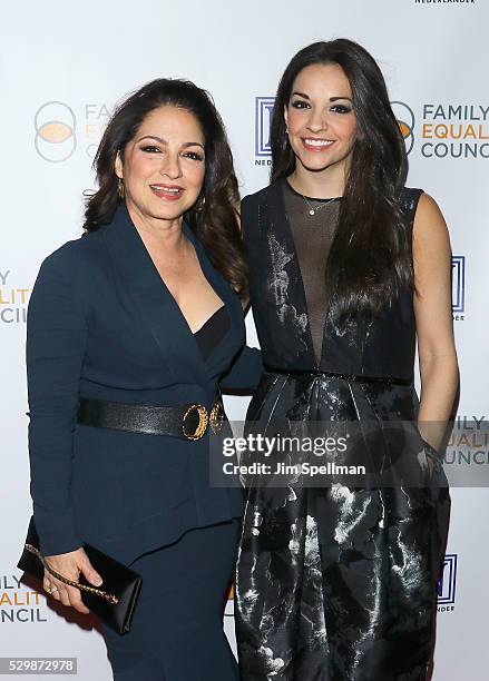 Singer/songwriter Gloria Estefan and actress Ana Villafane attend the 11th Annual Family Equality Council Night at the Pier at Pier 60 on May 9, 2016...