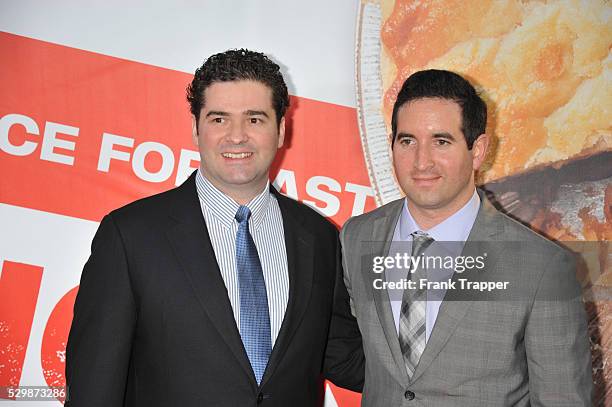 Writer/directors Jon Hurwitz and Hayden Schlossberg arrive at the premiere of American Reunion held at Grauman's Chinese Theater in Hollywood.