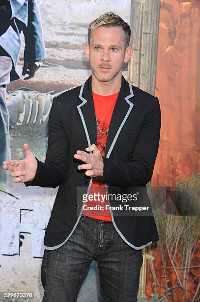 Actor Dominic Monaghan arrives at the premiere of The Lone Ranger held at Disney California Adventure Park in Anaheim, California