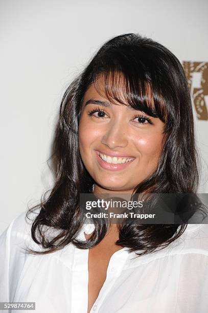 Actress Natalie Amenula arrives at the premiere of FX new series The Bridge, held at the DGA Theater in West Hollywood.