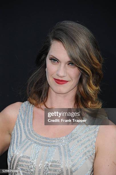 Actress Heather Doerksen arrives at the premiere of Pacific Rim held at the Dolby Theater in Hollywood.