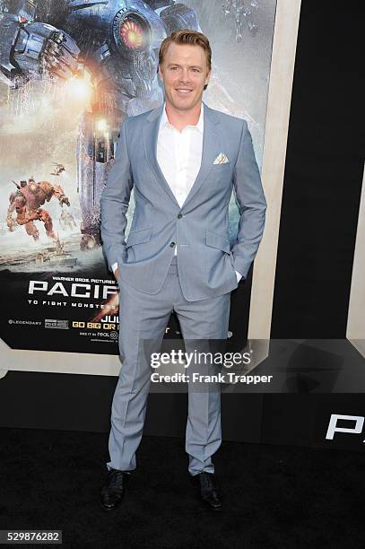 Actor David Klattenhoff arrives at the premiere of Pacific Rim held at the Dolby Theater in Hollywood.