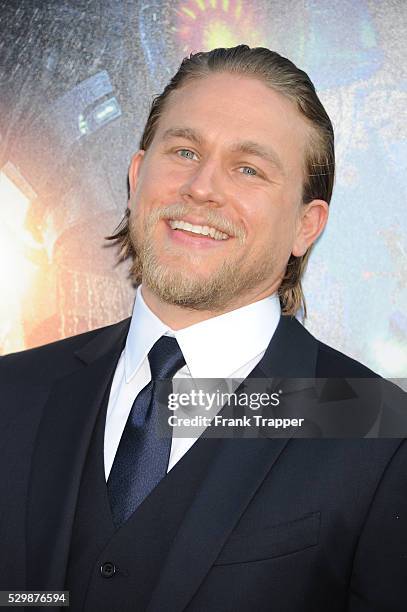 Actor Charlie Hunnam arrives at the premiere of Pacific Rim held at the Dolby Theater in Hollywood.