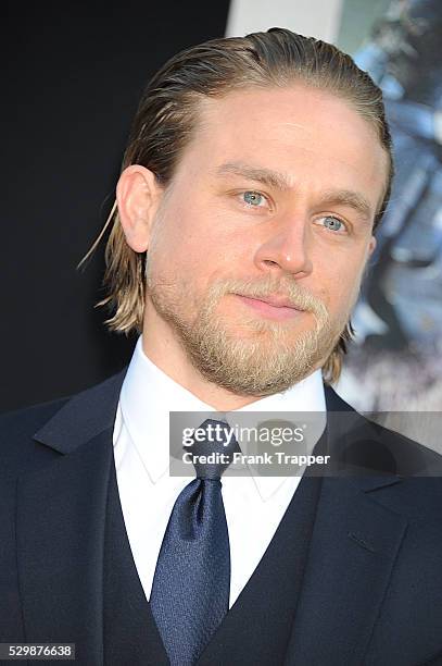 Actor Charlie Hunnam arrives at the premiere of Pacific Rim held at the Dolby Theater in Hollywood.