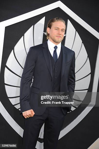 Actor Charlie Hunnam arrives at the premiere of Pacific Rim held at the Dolby Theater in Hollywood.