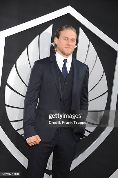 Actor Charlie Hunnam arrives at the premiere of Pacific Rim held at the Dolby Theater in Hollywood.