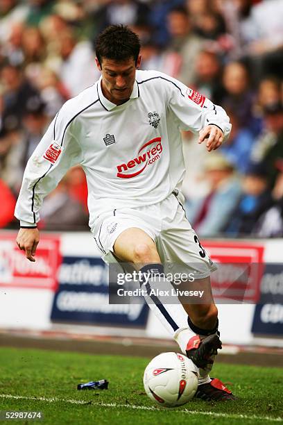 David Nugent of Preston North End in action during the Coca Cola Championship match between Preston North End and Wigan Athletic at Deepdale on April...