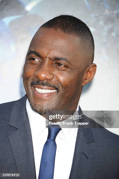 Actor Idris Elba arrives at the premiere of Pacific Rim held at the Dolby Theater in Hollywood.