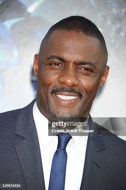 Actor Idris Elba arrives at the premiere of Pacific Rim held at the Dolby Theater in Hollywood.