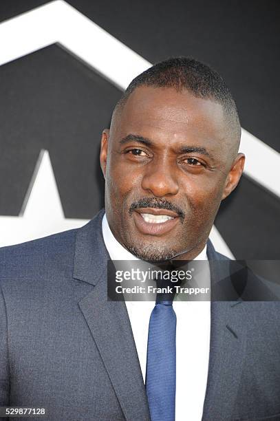 Actor Idris Elba arrives at the premiere of Pacific Rim held at the Dolby Theater in Hollywood.