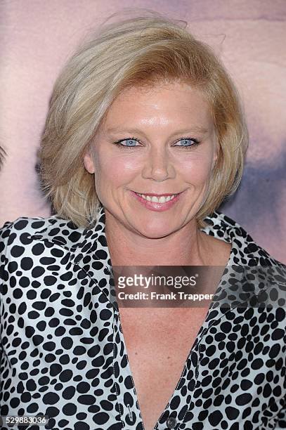 Actress Peta Wilson arrives at the premiere of "The Water Diviner" held at TCL Chinese theater in Hollywood.