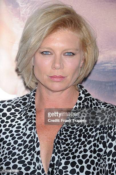 Actress Peta Wilson arrives at the premiere of "The Water Diviner" held at TCL Chinese theater in Hollywood.